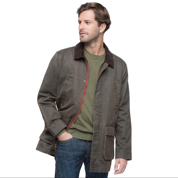 Gh Bass Mens Waxed Cotton Barn Coat 